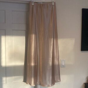 Express satin like maxi skirt